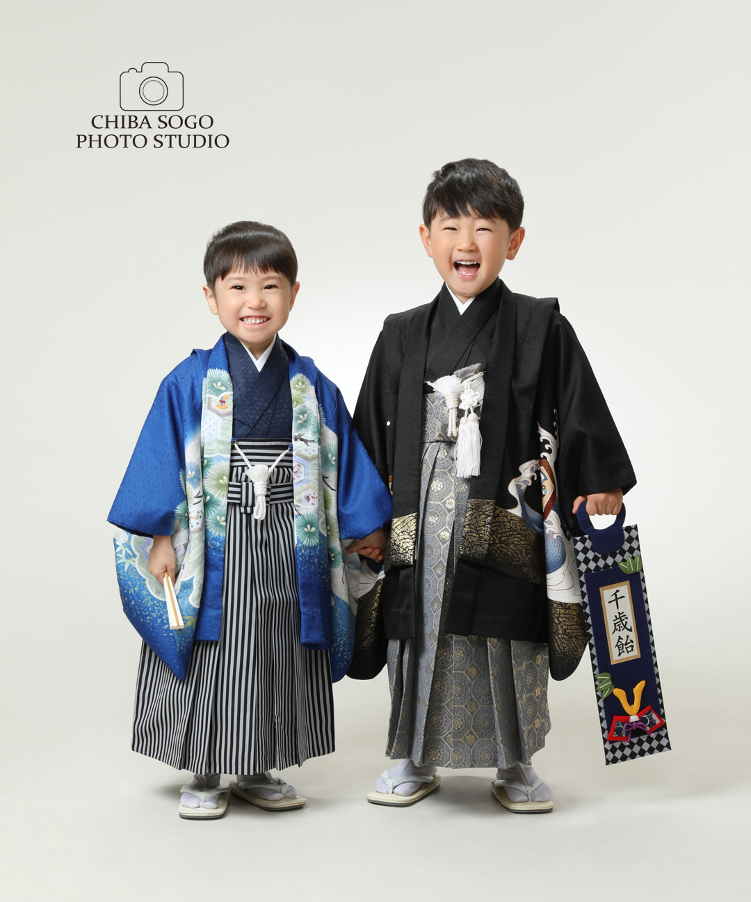 七五三記念写真撮影例(5歳男の子着物)千葉そごう写真館