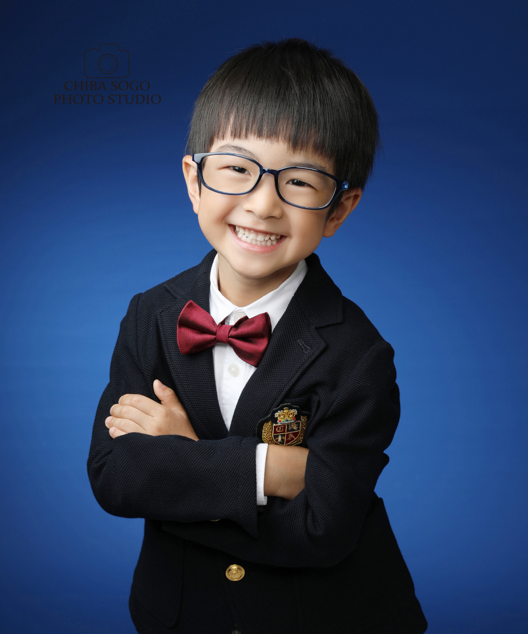 七五三記念写真撮影例(5歳男の子洋装)千葉そごう写真館