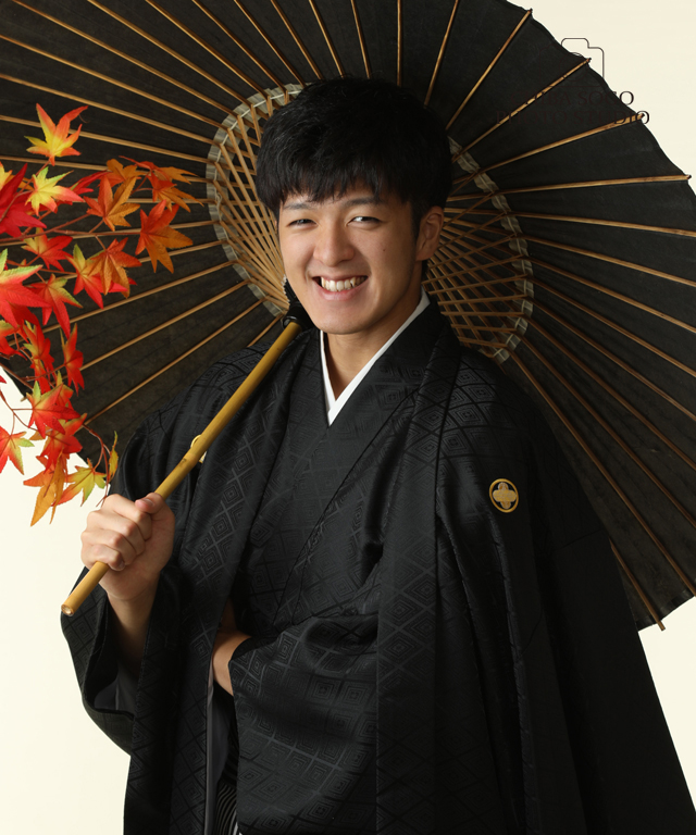 成人式記念写真撮影例(男性袴)千葉そごう写真館