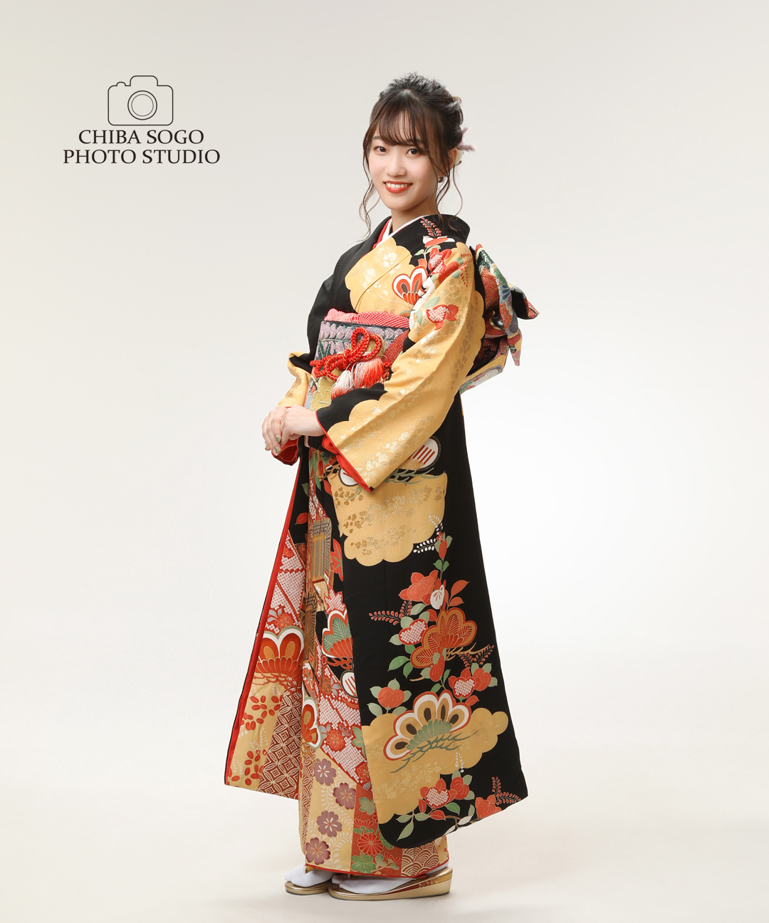 成人式記念写真撮影例(女性振袖)千葉そごう写真館
