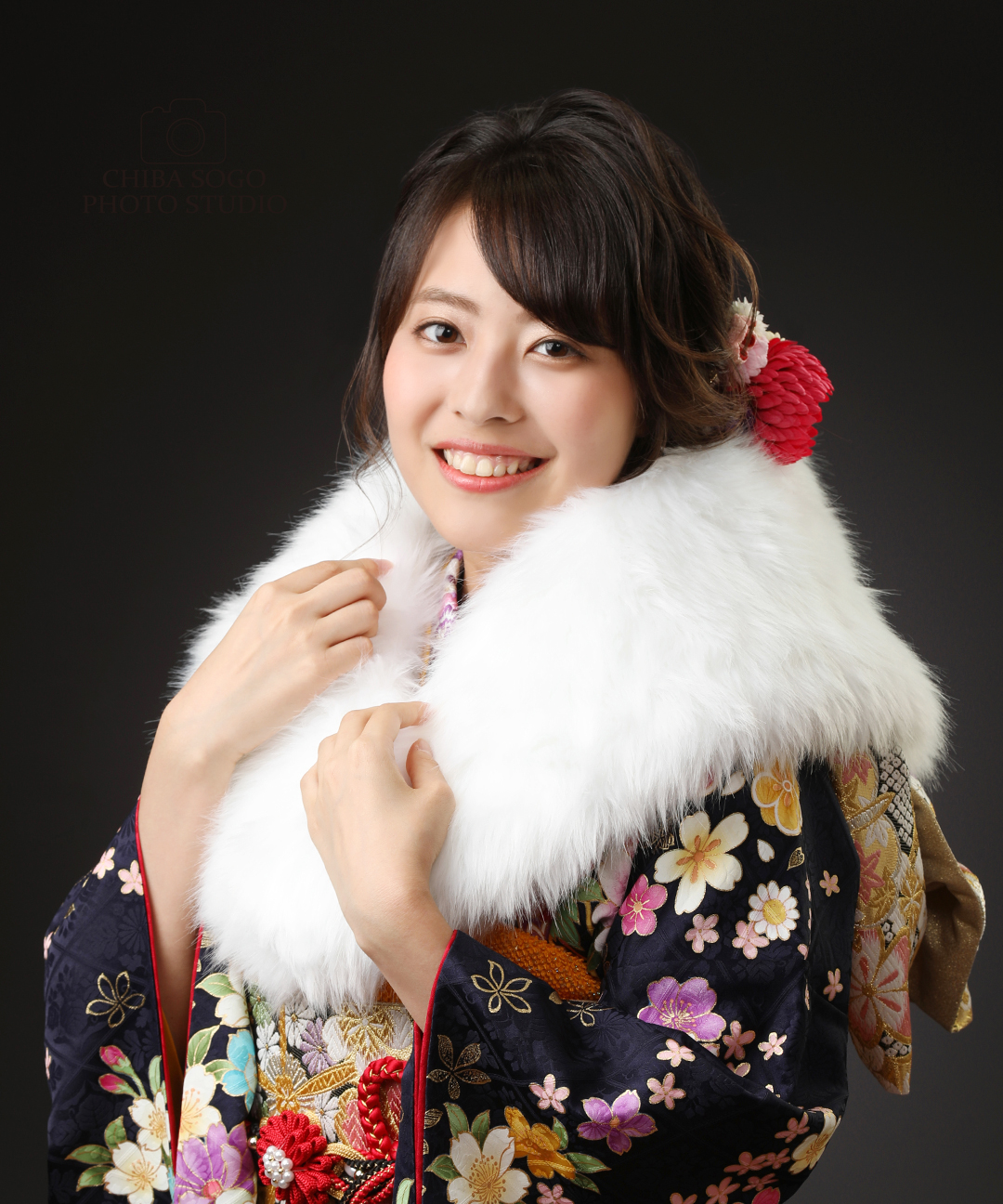 成人式記念写真撮影例(女性振袖)千葉そごう写真館