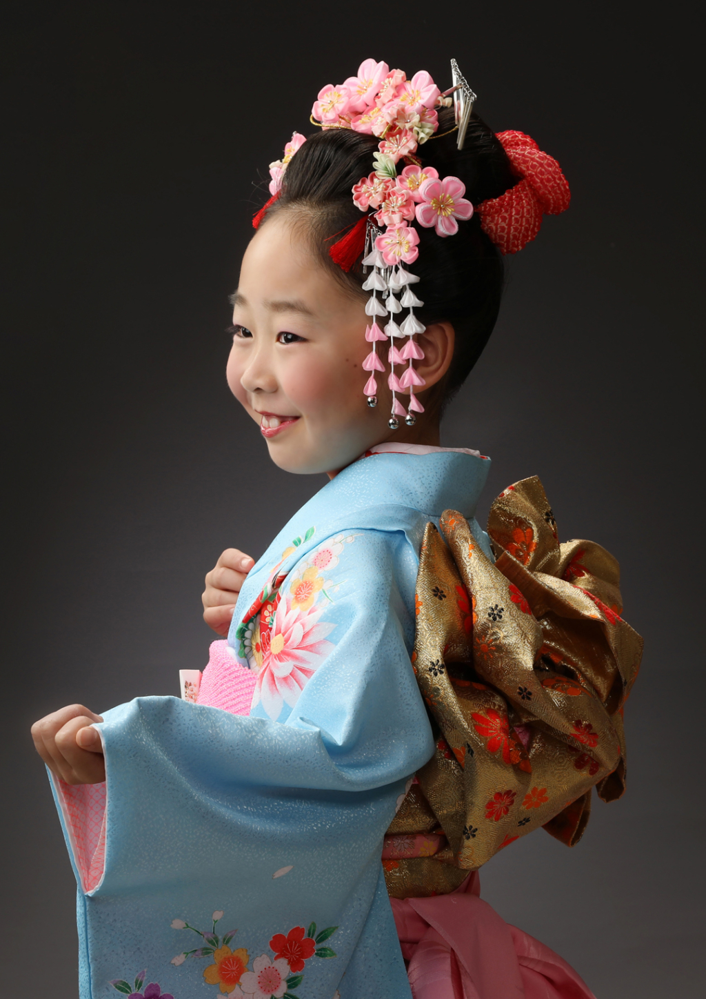 手結び帯 七五三記念写真 千葉そごう写真館