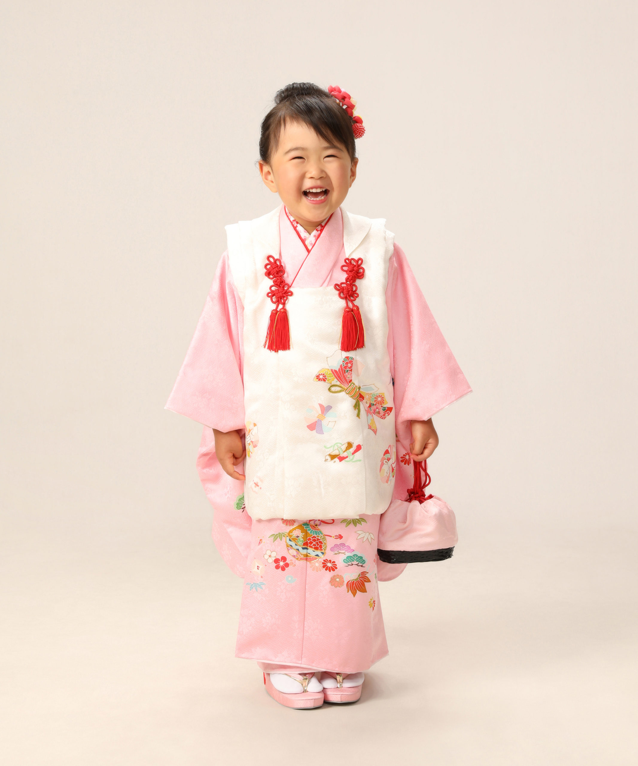 七五三記念写真撮影例(3歳女の子着物)横浜そごう写真館
