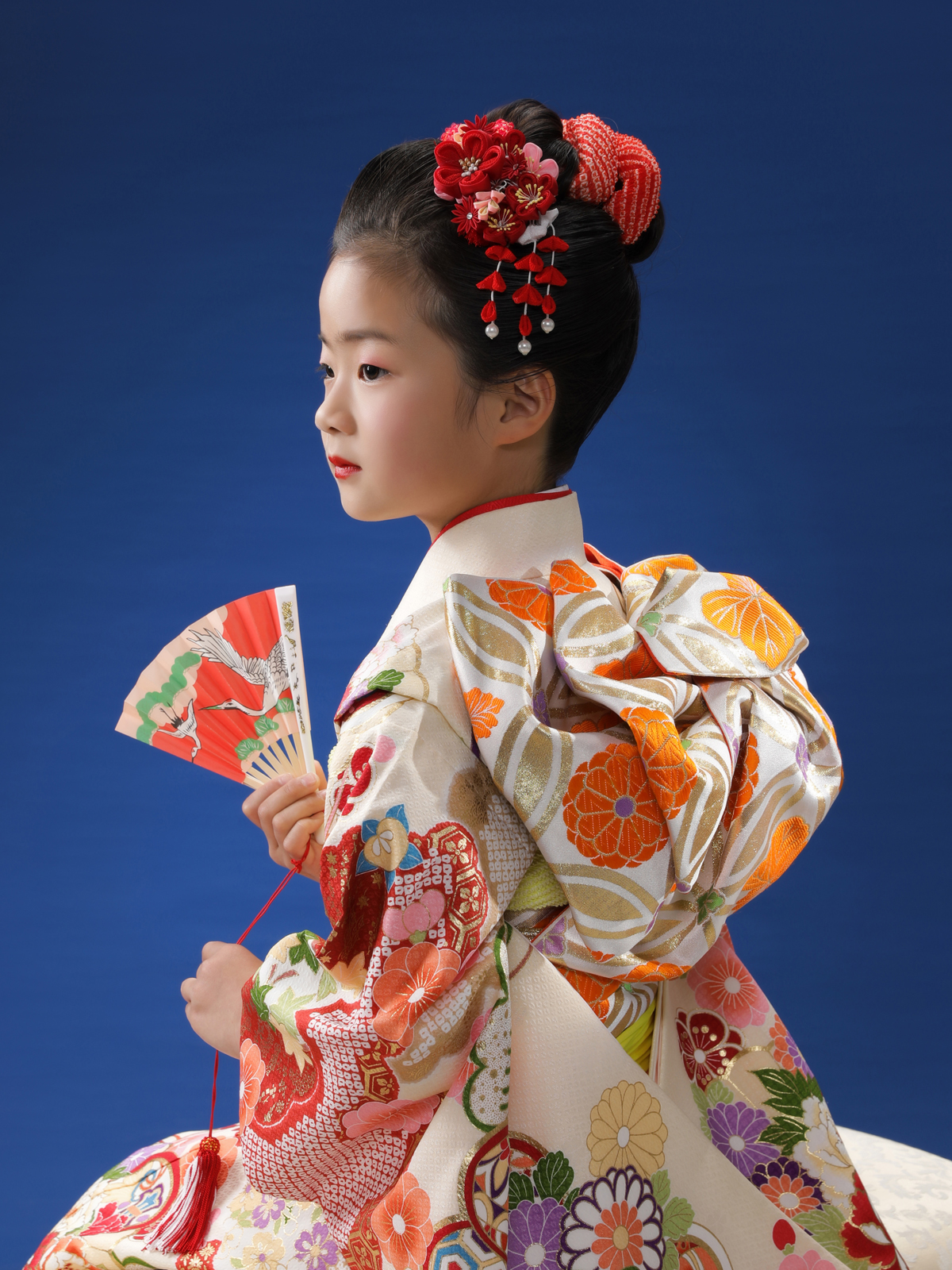 七五三記念写真撮影例 7歳女の子着物 横浜そごう写真館 横浜そごう写真館