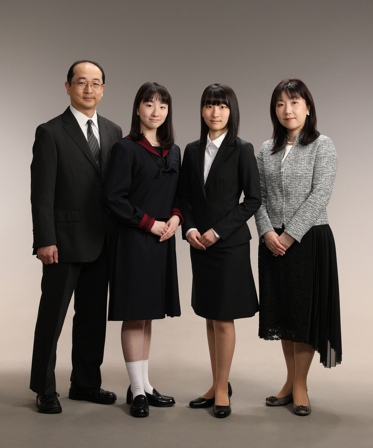 入園・入学記念写真撮影例(女の子・家族)横浜そごう写真館