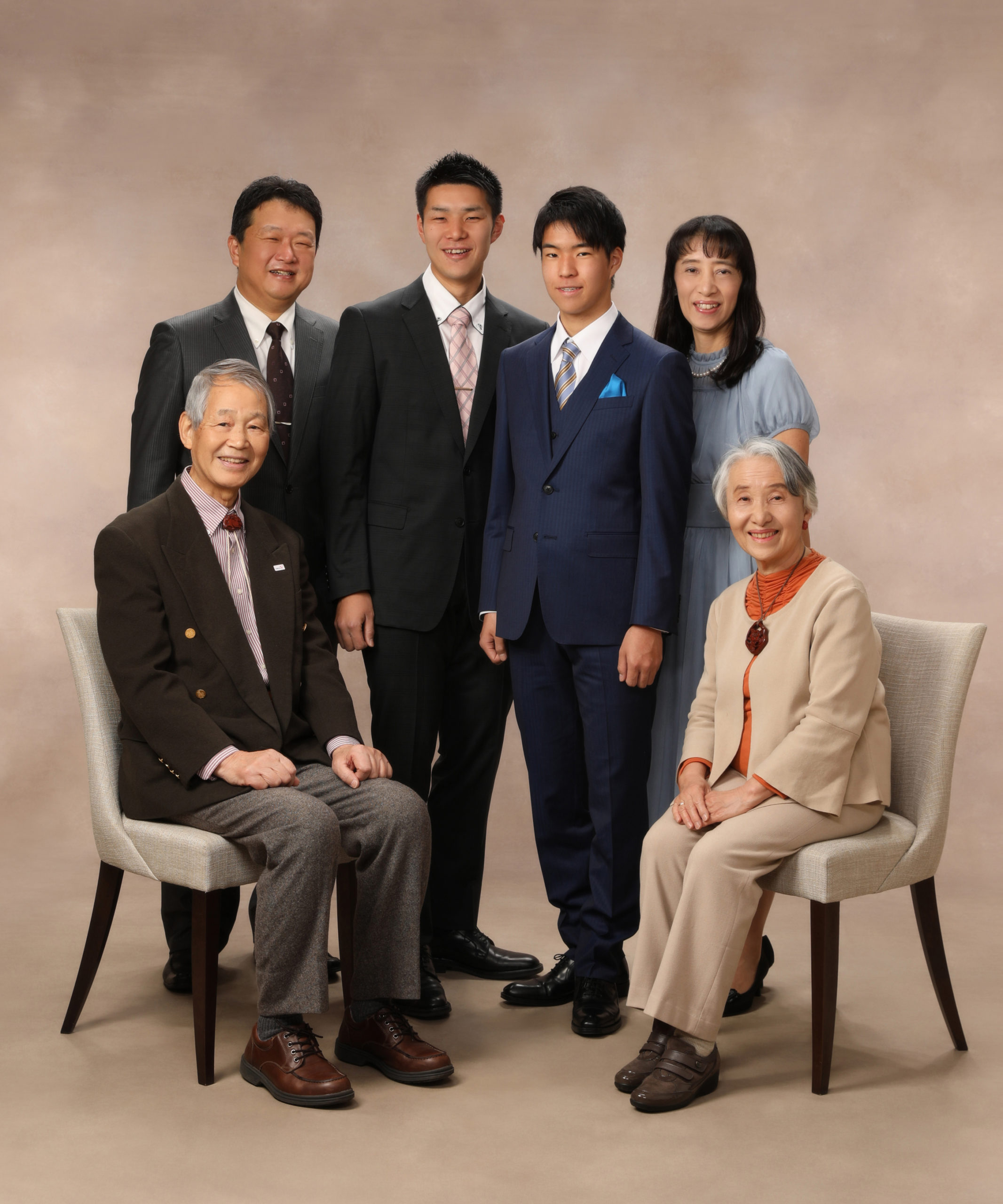 ファミリー記念写真撮影例(家族)横浜そごう写真館